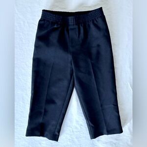 Toddler Boys Navy Blue Dress Pants 2-3T – Elastic Waist Formal Slacks